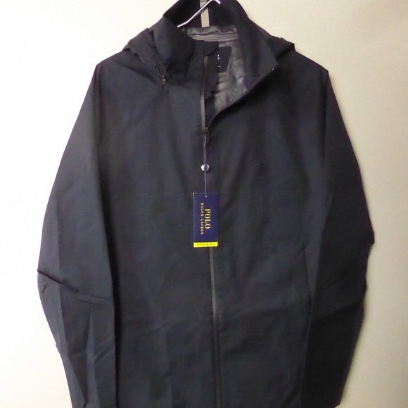 Polo Ralph Lauren Performance Waterproof Windbreaker Jacket NWT Hidden Hood LT - Picture 7 of 8
